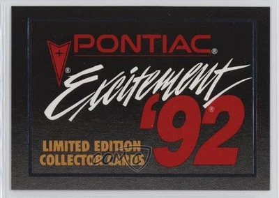 1992 Wheels Pontiac Excitement Checklist #1 - Image 1 of 2