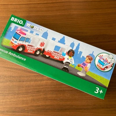 Ambulancia BRIO BRIO en caja con luz y sonido 36035 coche de juguete ambulancia de rescate Foto 1 de 3