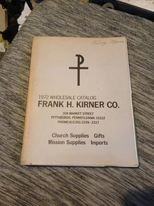 1972 Frank Kirner Pittsburgh  Pennsylvania Supplies for Church Catalog  - Picture 1 of 16
