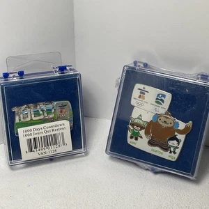 Pin olímpico Vancouver 2010 (1000 días de cuenta regresiva y familia de mascotas) - Imagen 1 de 6