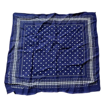Bandana de lunares azul y blanco Tuside color rápido garantizado de colección RN13961 22" Foto 1 de 4