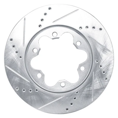 For Toyota Hiace 06-19 Brake Rotor eLINE Drilled & Slotted 1-Piece Front Driver - Imagem 1 de 4