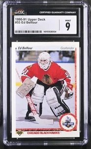 1990 Upper Deck Ed Belfour #55 CGC 9 - Picture 1 of 2
