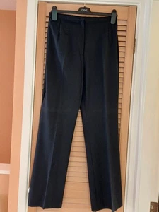 NEXT Tailoring Trousers Size 12R Navy Blue Smart - Picture 1 of 3