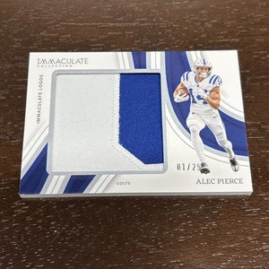 2023 Panini Immaculate Collection - Immaculate Patches Alec Pierce #IL-APIE /25 - Bild 1 von 3