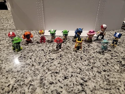 LOTE DE 13 figuras Paw Patrol Mighty Pups Super Paws Mighty Ryder Foto 1 de 4