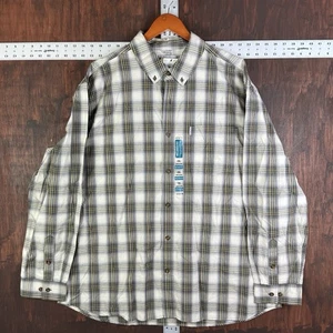 Carhartt Relaxed Fit Cotton Plaid Long Sleeve Shirt 102278-984 Men’s 2XL NEW NWT - Picture 1 of 10