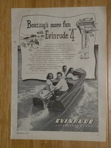 Anuncio de revista - 1946 - Motores fueraborda EVINRUDE '4' - Imagen 1 de 1