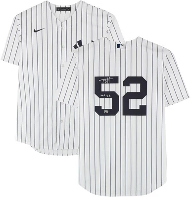 CC Sabathia New York Yankees Signed Nike White Replica Jersey with "HOF 25" Insc - Image 1 of 4