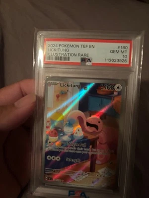 Lickitung 180/162 SV05: Temporal Forces Holo Fullart PSA 10 Gem Mint GEM MT IR - Image 1 of 4