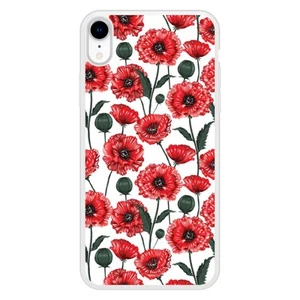 Coque en silicone renforcé imprimée compatible Apple iPhone XR Fleurs de Pavot - Photo 1 sur 6