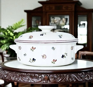 Villeroy & Boch PETITE FLEUR Floral Sprigs 3 Quart Auflaufform & Deckel NEU - Bild 1 von 14