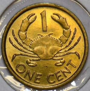 Seychelles 1997 Cent Mud Crab animal 152098 combine shipping - Picture 1 of 2