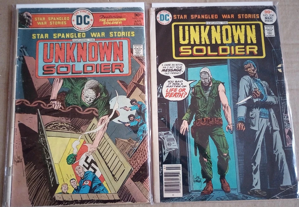 DC Comics Star Spangled War Stories #198 204 Lot The Unknown Soldier World War 2 - Image 1 of 4