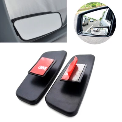 2x Espejo retrovisor ancho auxiliar lateral punto ciego pequeño coche autocaravana furgoneta SUV Foto 1 de 4