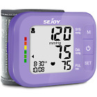 Sejoy Digital Automatic Blood Pressure Monitor Wrist Bp Cuff Heart Rate Machine