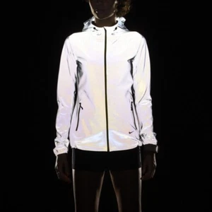 Nike Allover Flash 3M Running Jacket - L - 574832-070 Reflective Volt Grey Gray - Picture 1 of 3