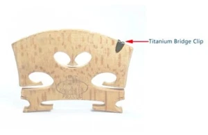 TITANIUM BRIDGE PROTECTOR, FOR 'E' STRING OF VIOLIN OR VIOLA. - Picture 1 of 1