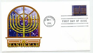 5153 Hanukkah 2016, Panda Cachets, FDC - Imagen 1 de 1
