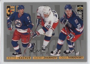 1996 Collector's Choice 3 Star Selection Keith Tkachuk Alex Zhamnov Alexei #327