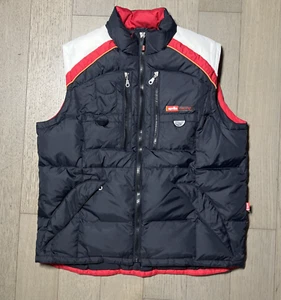 Aprilla racing body warmer puffer black and white - UK SIZE L - Picture 1 of 11