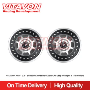 Vitavon Alu V1 2.9″ Bead Lock Wheel For Axial SCX6 Jeep Wrangler/Honcho  4color - Picture 1 of 17