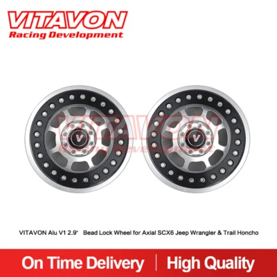 Vitavon Alu V1 2.9″ Bead Lock Wheel For Axial SCX6 Jeep Wrangler/Honcho  4color - Image 1 of 4