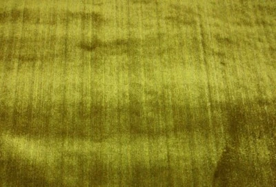 CLAREMONT SIBTON LICHEN GREEN STRIE VELVET UPHOLSTERY LINEN FABRIC 18"LONG  51"W - Image 1 of 4