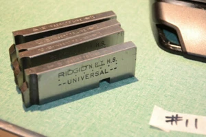 SET RIDGID UNIVERSAL 1/8" NPT HS #11 BOLT PIPE DIE 47755 27 THREADS - Picture 1 of 6