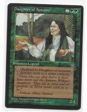 Magic the gathering ~ MTG ~ 1x Daughter of Autumn ~ Homelands ~ LP