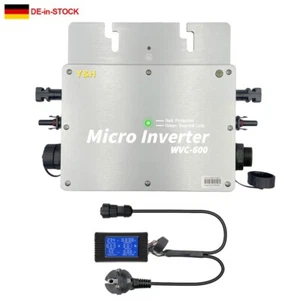 600W LCD Solar Grid Tie Micro Inverter Pure Sine Wave DC28-50V Waterproof IP65 - Bild 1 von 7