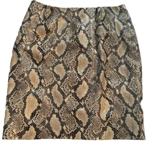 Vintage Carlisle Snakeskin Sequin Mini Skirt Size 10 Elegant Cocktail Excellent! - Picture 1 of 9