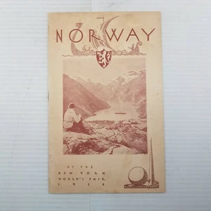 Vintage Travel Brochure Norway At The 1939 New York World's Fair - Picture 1 of 4