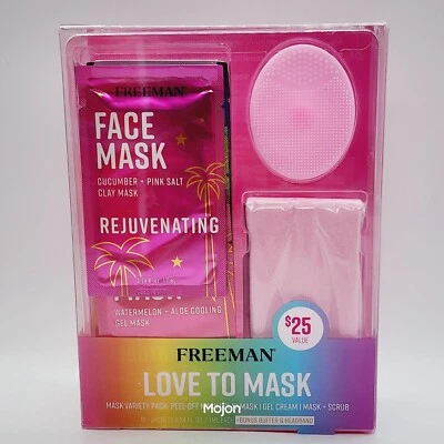 Freeman Facial Love To Mask Gift Set 12 Assorted Face Masks + Buffer & Headband  - Image 1 of 4