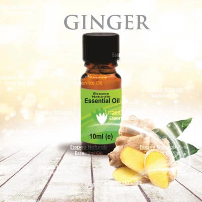 ESSPEE NATURALS Ginger Essential Oil 10ml - 100% Pure - For Aromatherapy & Home Fragrance
