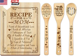 Mothers Day Mom Gifts from Daughter, Gift for Mom from Son, Mother Kitchen Cutti - Picture 1 of 6