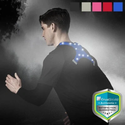 Reflective Outdoor Running Cycling Biking Night LED Light Safety Vest Waterproof - Image 1 of 4