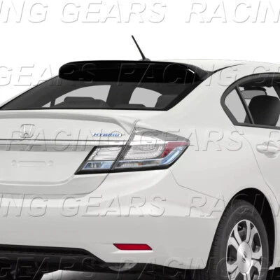 PARA HONDA CIVIC SEDÁN 4 PUERTAS NEGRO ABS PLÁSTICO VENTANA TRASERA TECHO VISERA ALERÓN ALERÓN Foto 1 de 4