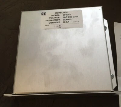 Filtro de ruido Roxburgh SF1252 10,5 amperios 3AC 200-230V 50/60Hz nuevo bolsa abierta NUEVO EN CAJA Foto 1 de 4