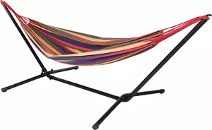 Free Standing Hammock Outdoor Garden Patio Bed with Frame Summer Swing Camping - Picture 1 of 1
