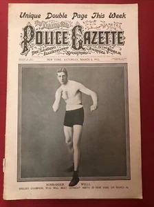 Police Gazette Bombardier Wells Luther Mcarty Ralph Rose March 8, 1913 - Picture 1 of 4