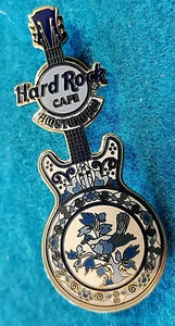 AMSTERDAM DELFT PORCELAIN PLATE GUITAR SERIES #8 BLUE BIRD Hard Rock Cafe PIN LE - Picture 1 of 1