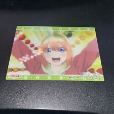 The Quintessential Quintuplets YOTSUBA NAKANO Trading Clear Collection Card #24