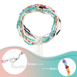 8 Pcs Colorful Bead Necklace Miss Clothes Accessory Fashionable Pendant - Picture 1 of 12