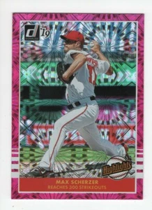 2019 Panini Donruss Pink Fireworks HIGHLIGHTS MAX SCHERZER WASHINGTON NATIONALS - Bild 1 von 1
