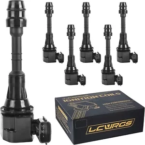 Set of 6 Ignition Coil Pack Fits for 2003-2008 Nissan 350Z Infiniti FX35 G35 M35 - Picture 1 of 7