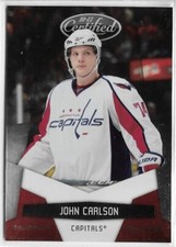 2010-11 Panini Certified John Carlson Platinum Red #'d /999 Washington Capitals