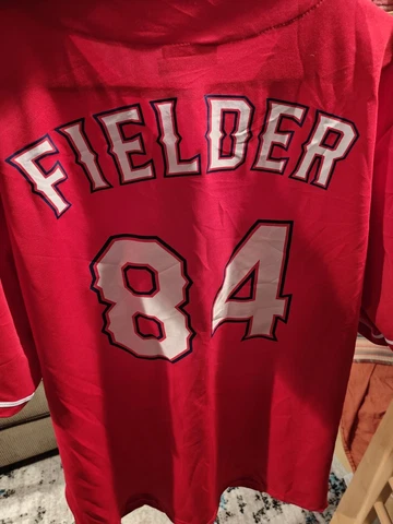 2 SGA Men's XL Prince Fielder Texas Rangers MLB Red Jerseys Snapple Brookshires Cover