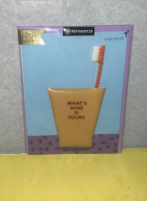 Nuevo cepillo de dientes para tarjetas Papyrus Bird & Quill Refinery29 What's Mine is Yours Couples Foto 1 de 2