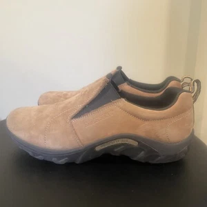 Merrell Boys Jungle Moc Slip On Nubuck Size 6 M Big Kid Brown Tan - Picture 1 of 8